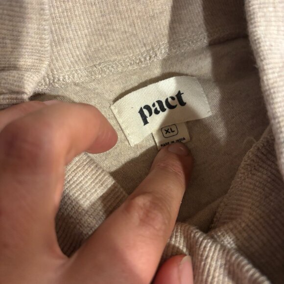 Pact Airplane Organic Women's Multi Color-blocked Long Sleeve Pullover Size XL - Picture 4 of 4